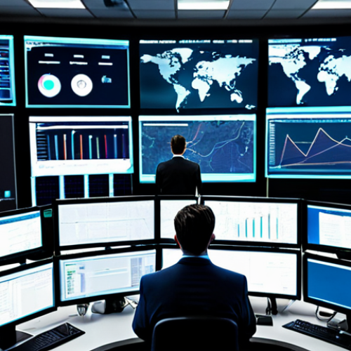 Home 20 Modern Cybersecurity Operations Center**
"A brightly lit, modern cybersecurity operations center (SOC) filled with analysts working at their desks, monitoring large screens displaying network traffic and security alerts. Emphasis on teamwork, data visualization, and advanced technology. Fully clothed professionals in appropriate attire, safe for work, digital art, perfect anatomy, correct proportions, professional environment, family-friendly."
**