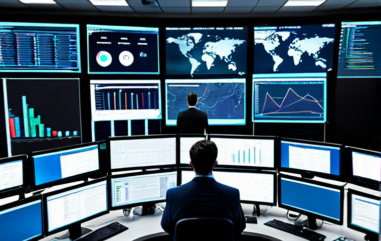 Modern Cybersecurity Operations Center**
"A brightly lit, modern cybersecurity operations center (SOC) filled with analysts working at their desks, monitoring large screens displaying network traffic and security alerts. Emphasis on teamwork, data visualization, and advanced technology. Fully clothed professionals in appropriate attire, safe for work, digital art, perfect anatomy, correct proportions, professional environment, family-friendly."
**
