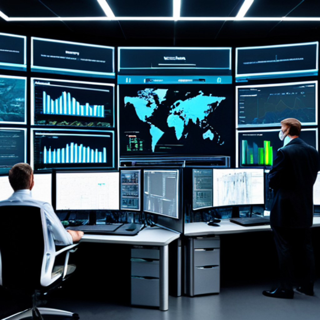 **
"A modern cybersecurity operations center, showing analysts working at multiple monitors displaying data visualizations of threat intelligence feeds, SIEM dashboards, and SOAR workflows. The environment should convey a sense of urgency and proactive defense. Fully clothed professionals in a clean, high-tech setting. Safe for work. Appropriate content. Professional attire. Perfect anatomy. Natural proportions. High quality."
**