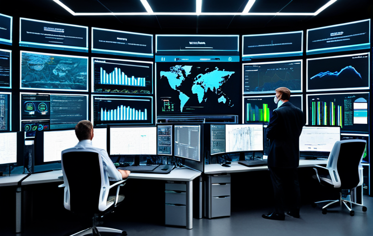 **
"A modern cybersecurity operations center, showing analysts working at multiple monitors displaying data visualizations of threat intelligence feeds, SIEM dashboards, and SOAR workflows. The environment should convey a sense of urgency and proactive defense. Fully clothed professionals in a clean, high-tech setting. Safe for work. Appropriate content. Professional attire. Perfect anatomy. Natural proportions. High quality."
**