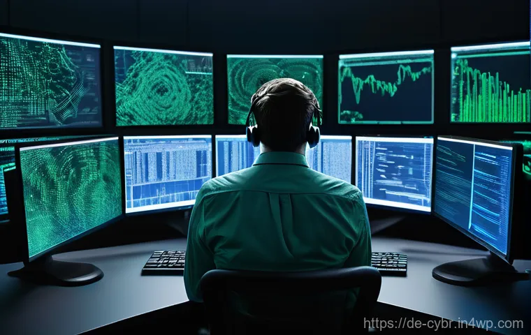 사이버 보안 자동화 도구의 활용 방안 - **Prompt 1: The Overwhelmed Analyst and Automated Relief**
"A realistic, high-detail photograph ...