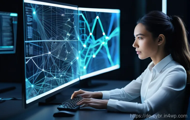 사이버 보안 자동화 도구의 구축 방법 - **Prompt 2: Digital Guardian Against Cyber Threats**
    A futuristic, highly conceptual image illus...